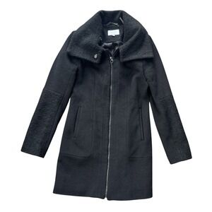 Laundry Shelli Segal Wool Blend Coat Black‎ Small Preppy City